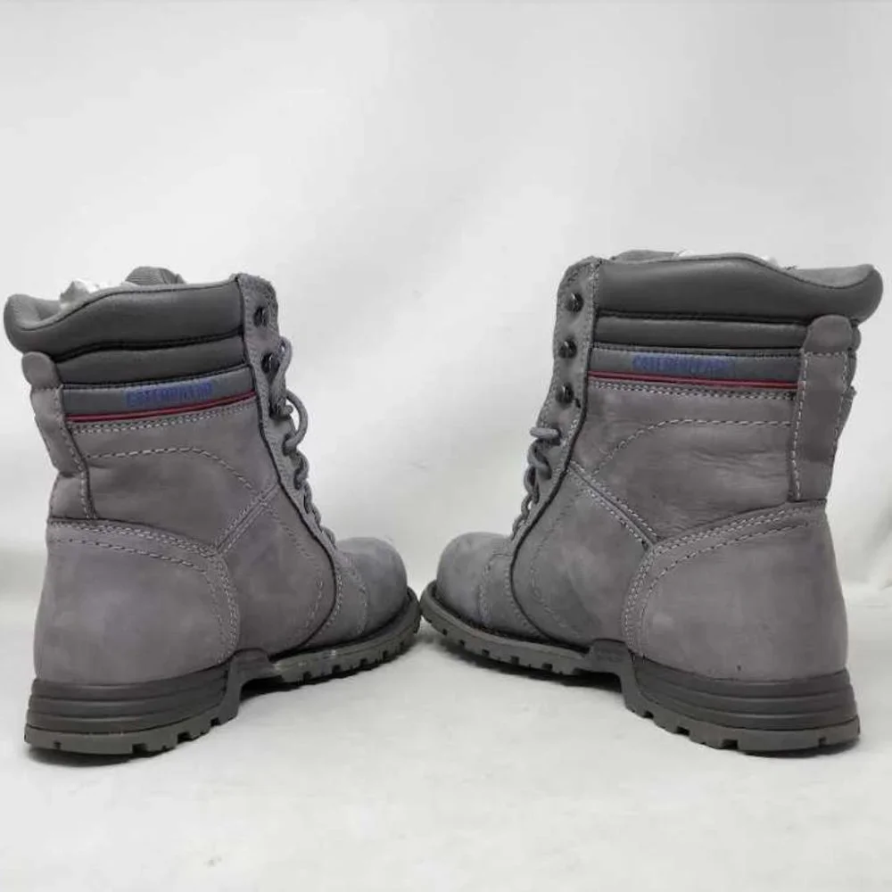 Women's 11 Cat Footwear Caterpillar Echo waterproof steel toe grey work boots - Picture 12 of 15